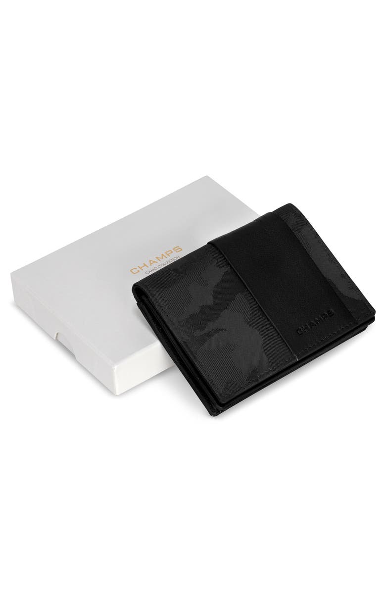 CHAMPS Camo Card Case, Alternate, color, Black