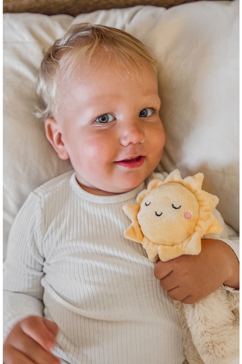 Little Lovey & Soother Blanket, Alternate, color, YELLOW/ WHITE