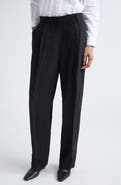 TOTEME Double Pleat Straight Leg Trosuers