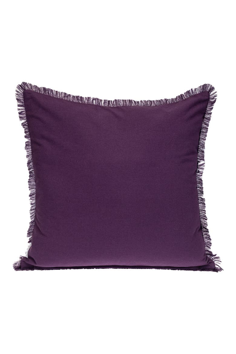 Cross Weave Square Accent Pillow, Alternate, color, PURPLE