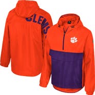 COLOSSEUM Men's Colosseum  Orange Clemson Tigers Reloaded Anorak Half-Zip Jacket