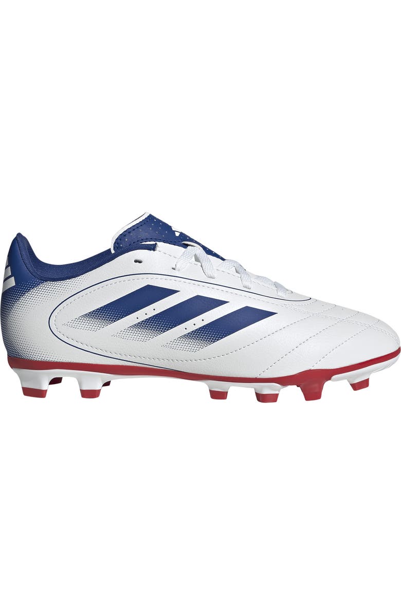 adidas Kids' Goletto IX Soccer Cleat, Alternate, color, White/ Royal Blue/ Scarlet