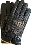 Paula Rowan Hamilton 2 Cashmere Lined Woven Leather Gloves
