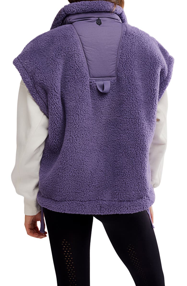 Free People FP Movement Scout It Out Fleece Vest, Alternate, color, Graphite