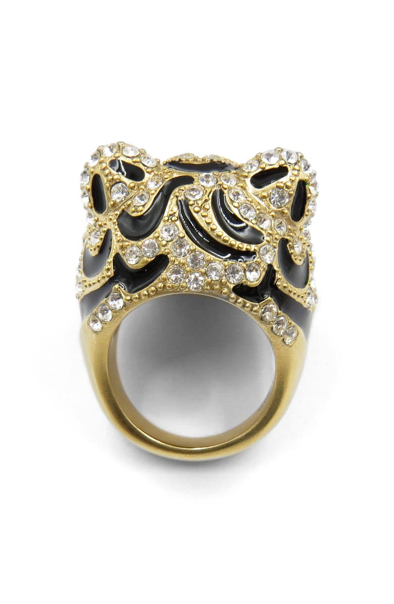 Asa Kaftans Tiger Head Ring, Alternate, color, 