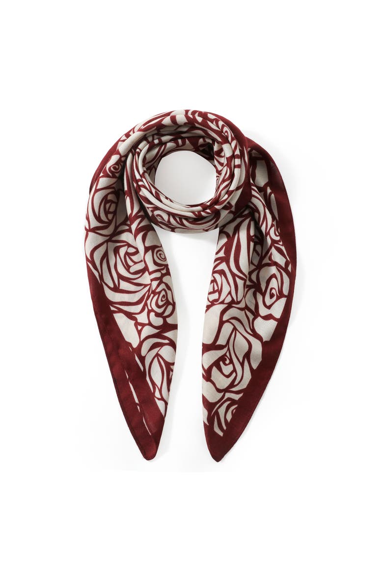 The Elodie Scarf, Main, color, Red/White