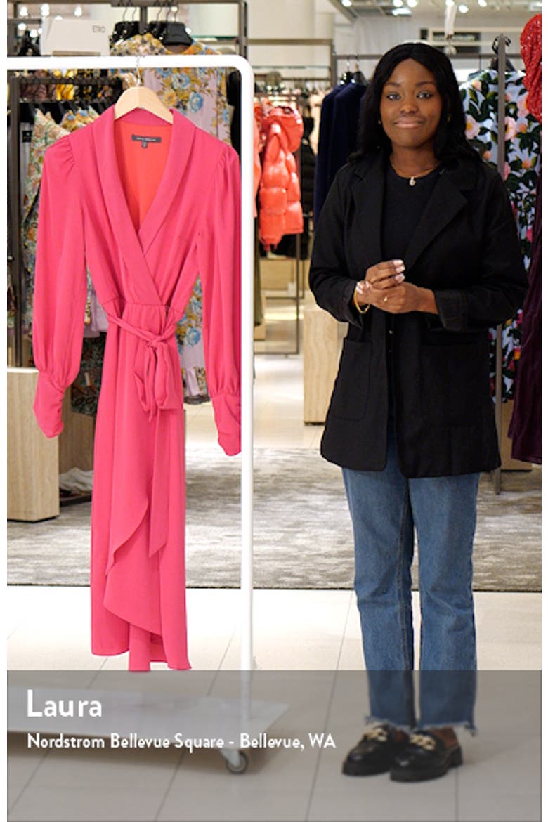 Wrap Front Long Sleeve Dress video