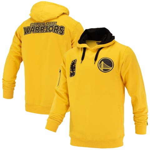Unisex FISLL Gold Golden State Warriors Logoman Shadow Collection Pullover Hoodie