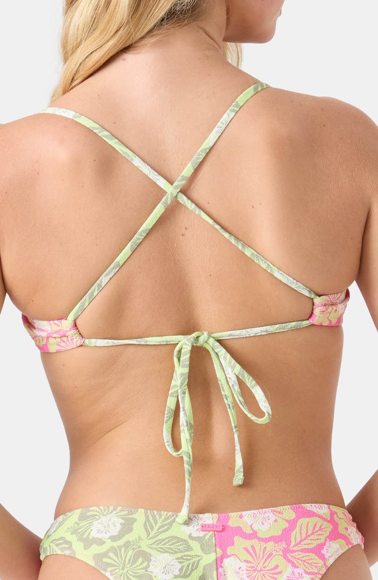 Roxy Stay Wild Bikini Top, Alternate, color, Pink Combo