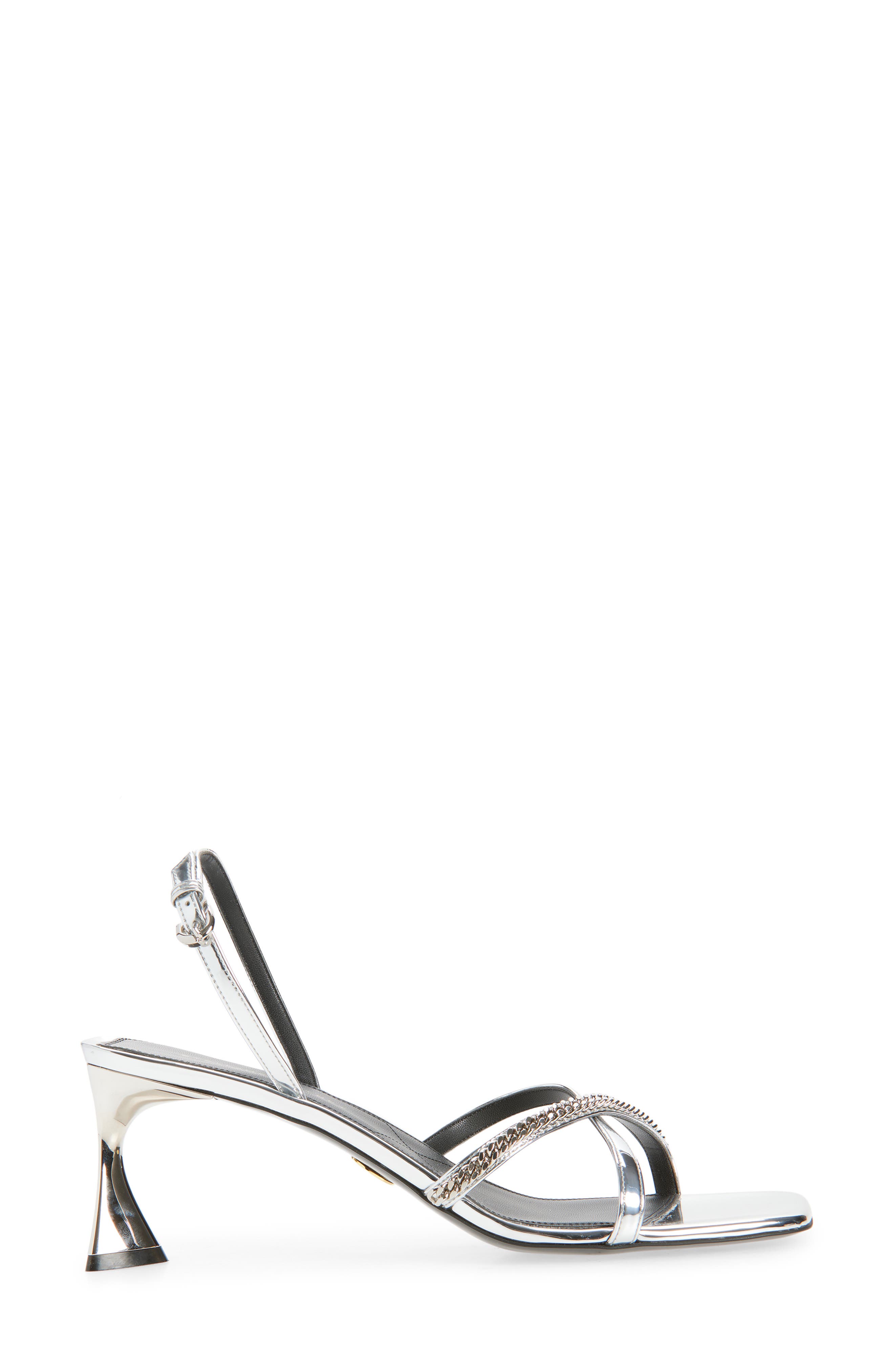 Stella McCartney Elsa Slingback Sandal, Alternate, color, Silver