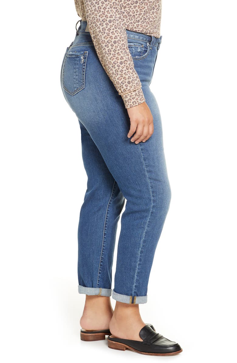 SLINK Jeans High Waist Boyfriend Jeans, Alternate, color,