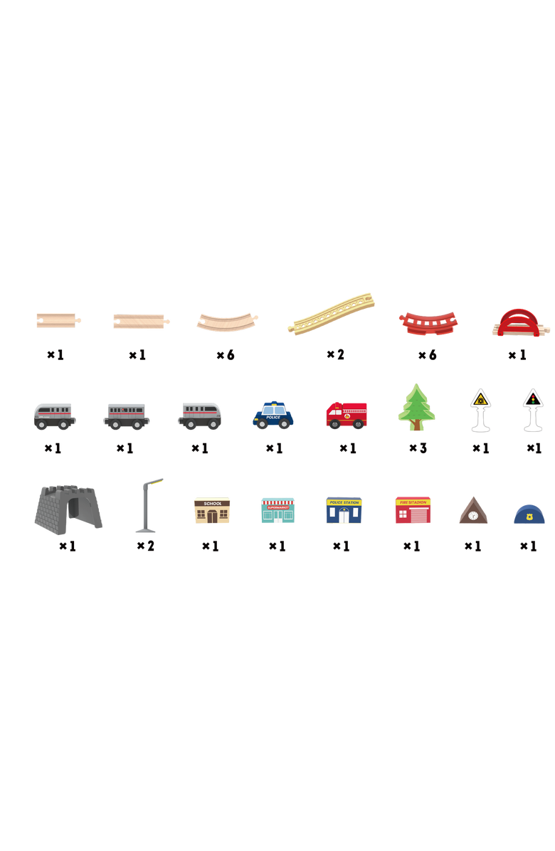 Leo & Friends Small City Vehicle Set, Alternate, color, Beige