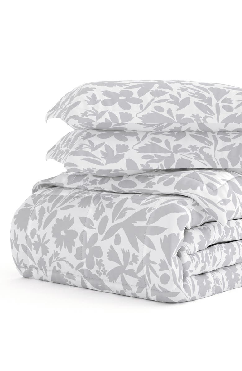 HOMESPUN HOME SPUN Premium Down Alternative Abstract Garden Patterned Comforter Set, Alternate, color,