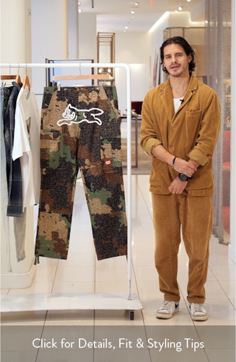 Big Block Currency Camo Cargo Pants, sales video thumbnail