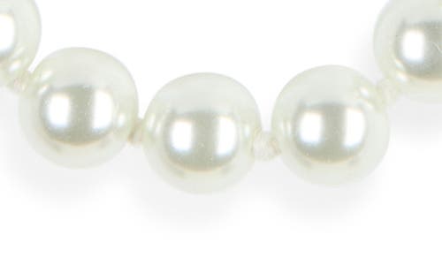Kenneth Jay Lane Faux Pearl Layered Necklace In Metallic