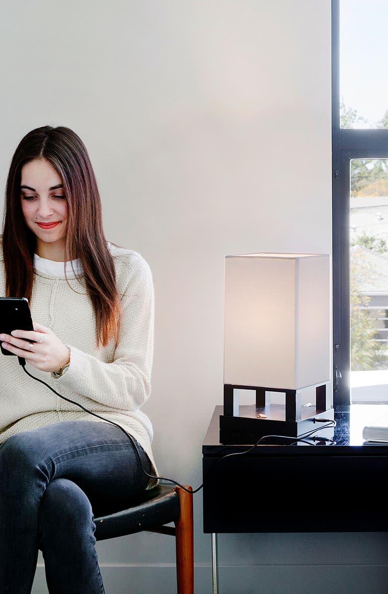 Brightech Maxwell LED Table Lamp with USB Port, Alternate, color, 