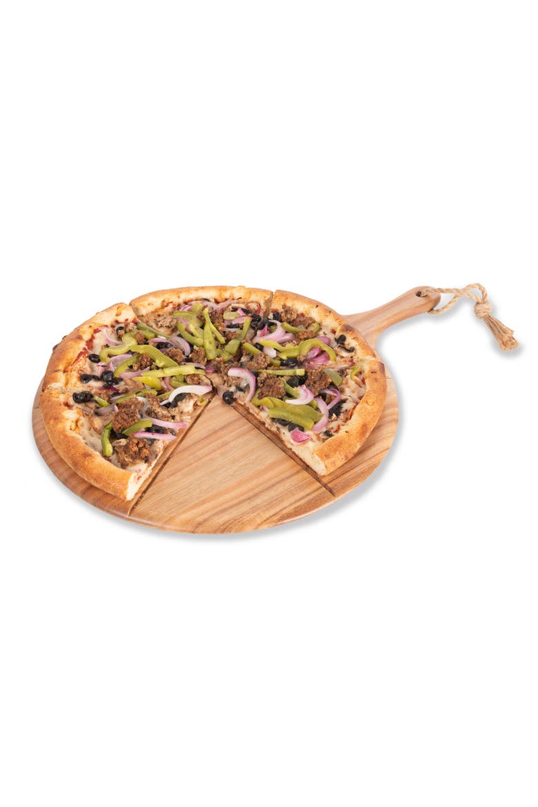 Napoletana Pizza Cutter Board, Alternate, color, Acacia Wood