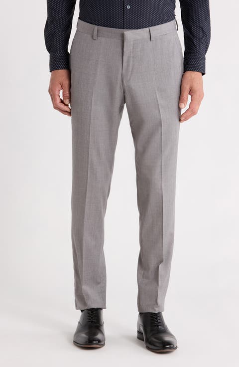 Genius Slim Fit Wool Suit Pants