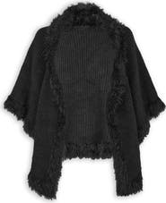 SAACHI Faux Fur Trim Topper