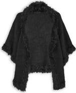 SAACHI Faux Fur Trim Topper