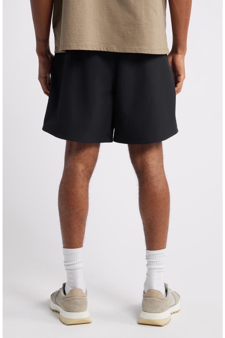 Bonded Drawstring Soccer Shorts, Alternate, color, BLACK