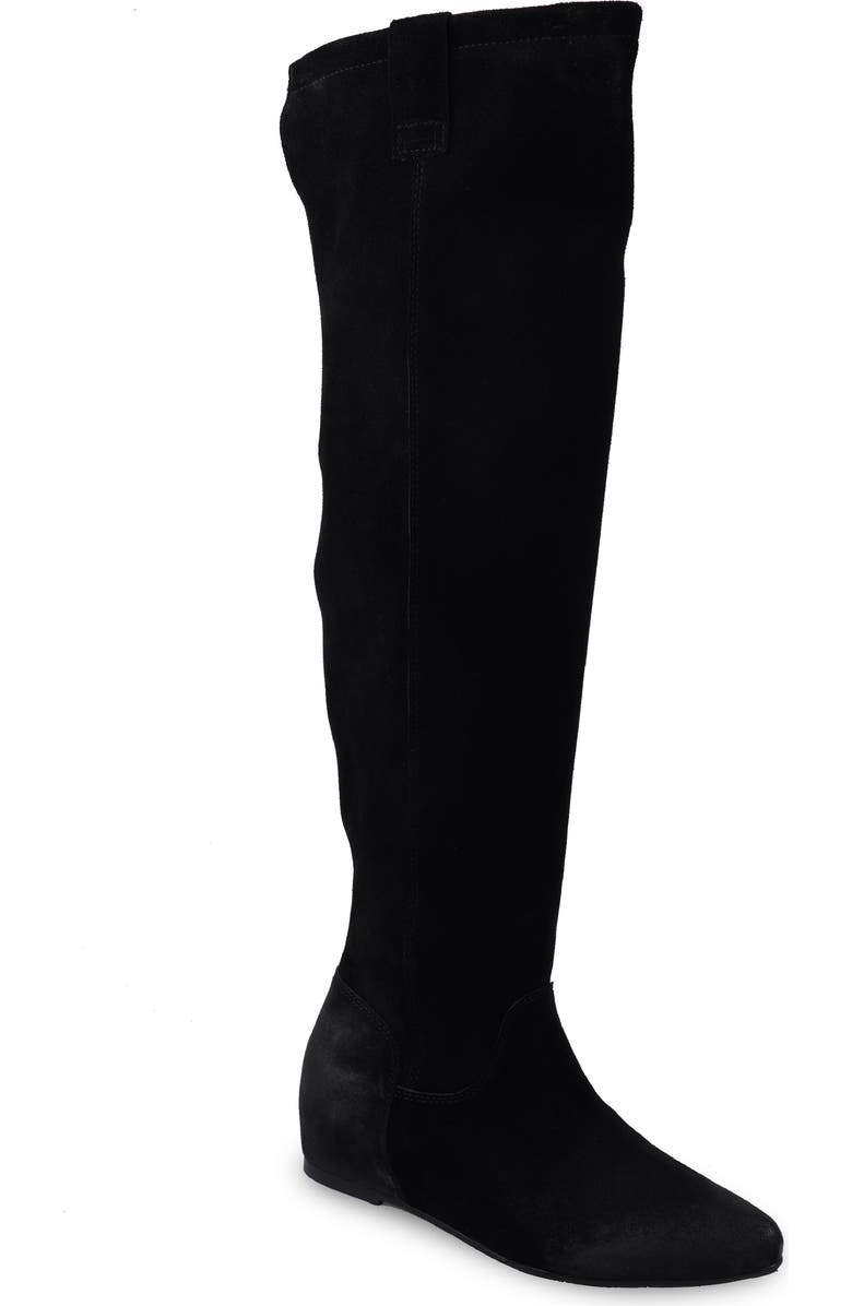 ZIGI Beretta Knee High Boot, Main, color, Black Suede