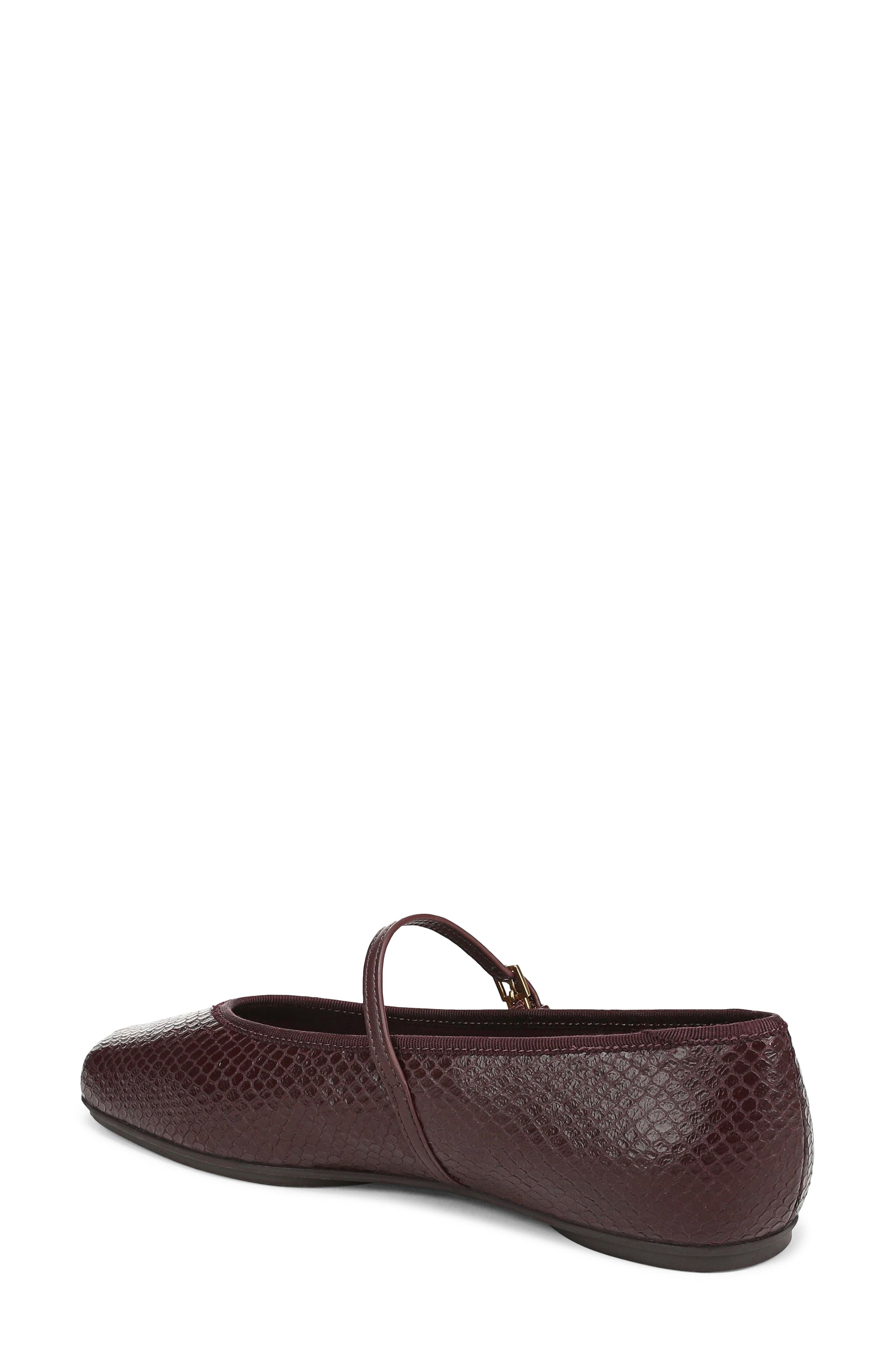 Oriel Ballet Flat, Alternate, color, RED LEATHER