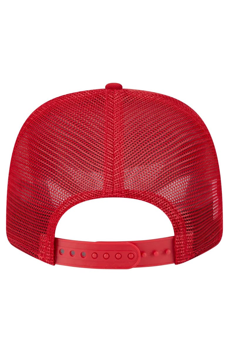 New Era Men's New Era Scarlet San Francisco 49ers Main Trucker 9SEVENTY Stretch-Snap Hat, Alternate, color, Scarlet