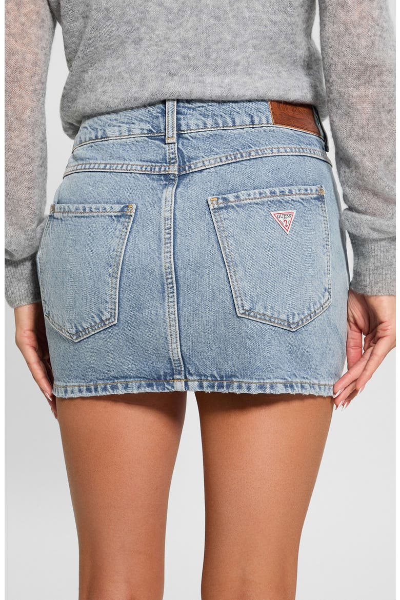 Nani Denim Miniskirt, Alternate, color, BLUE