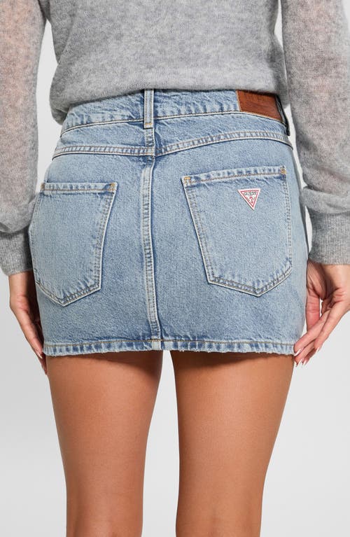 Guess Nani Denim Miniskirt In Blue