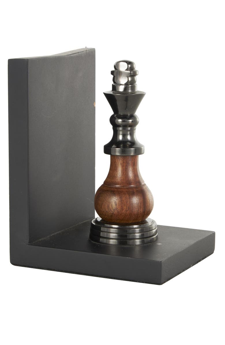 SONOMA SAGE HOME Chess Board Set of 2 Metal Bookends, Alternate, color,