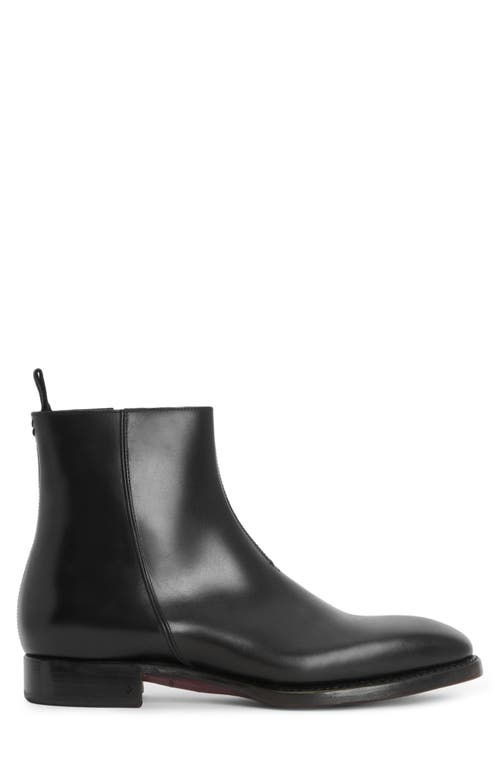 John Varvatos Regent Zip Ankle Boot In Black