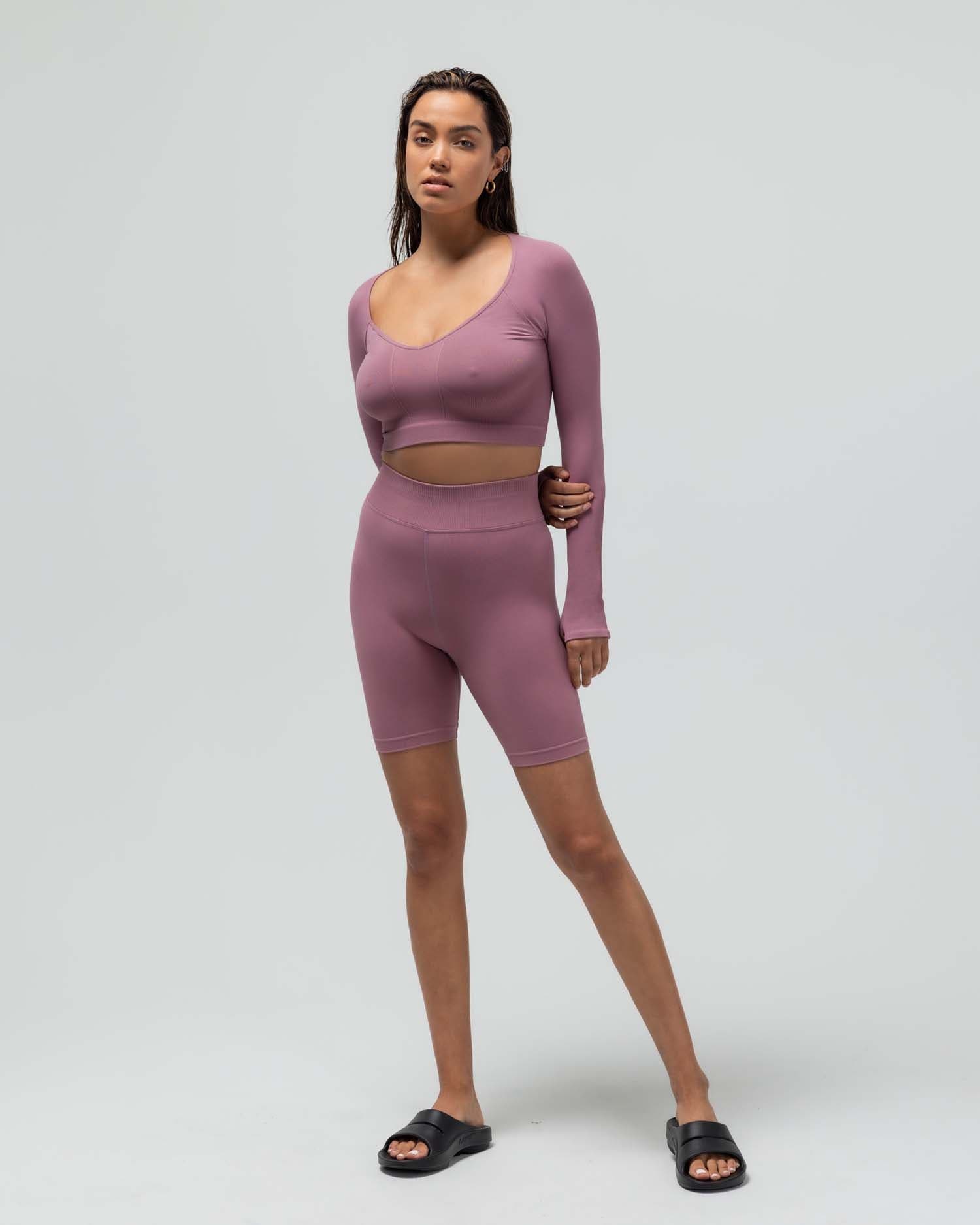 Reformer Jersey Biker Short in Mauve 