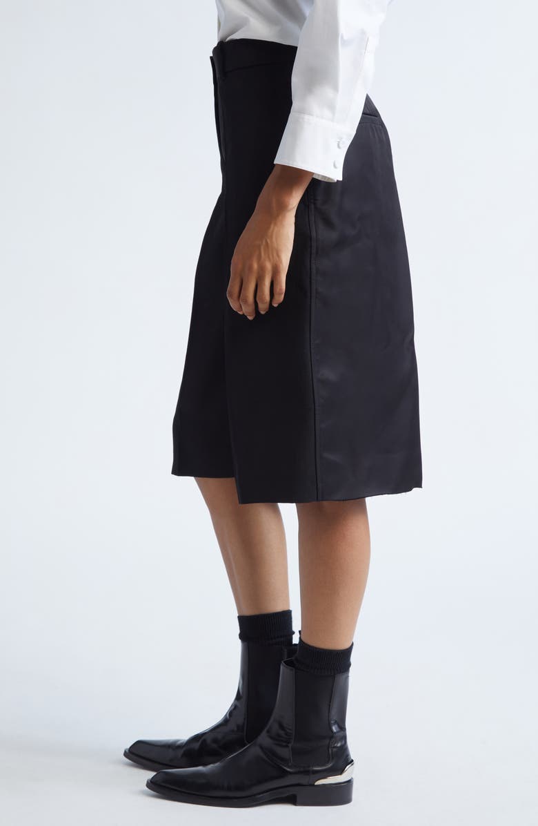 Jil Sander Straight Leg Shorts, Alternate, color, Black