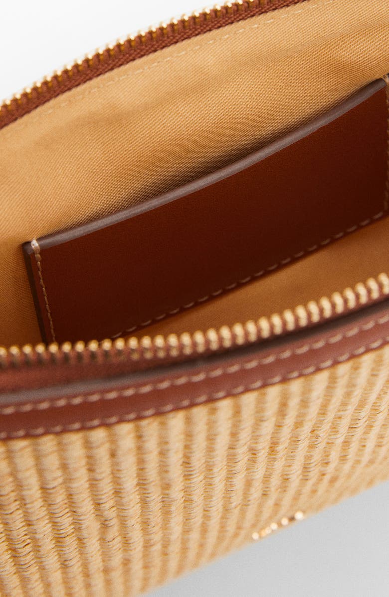 MANGO Woven Clutch, Alternate, color,