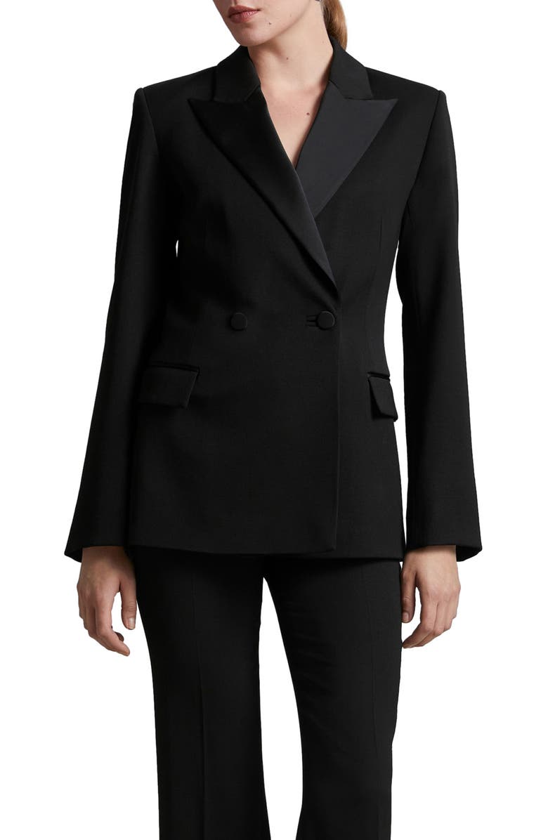 & Other Stories Wool Blend Tuxedo Blazer, Main, color, 