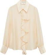 MANGO Flying Camisa Button-Up Top
