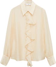 MANGO Flying Camisa Button-Up Top