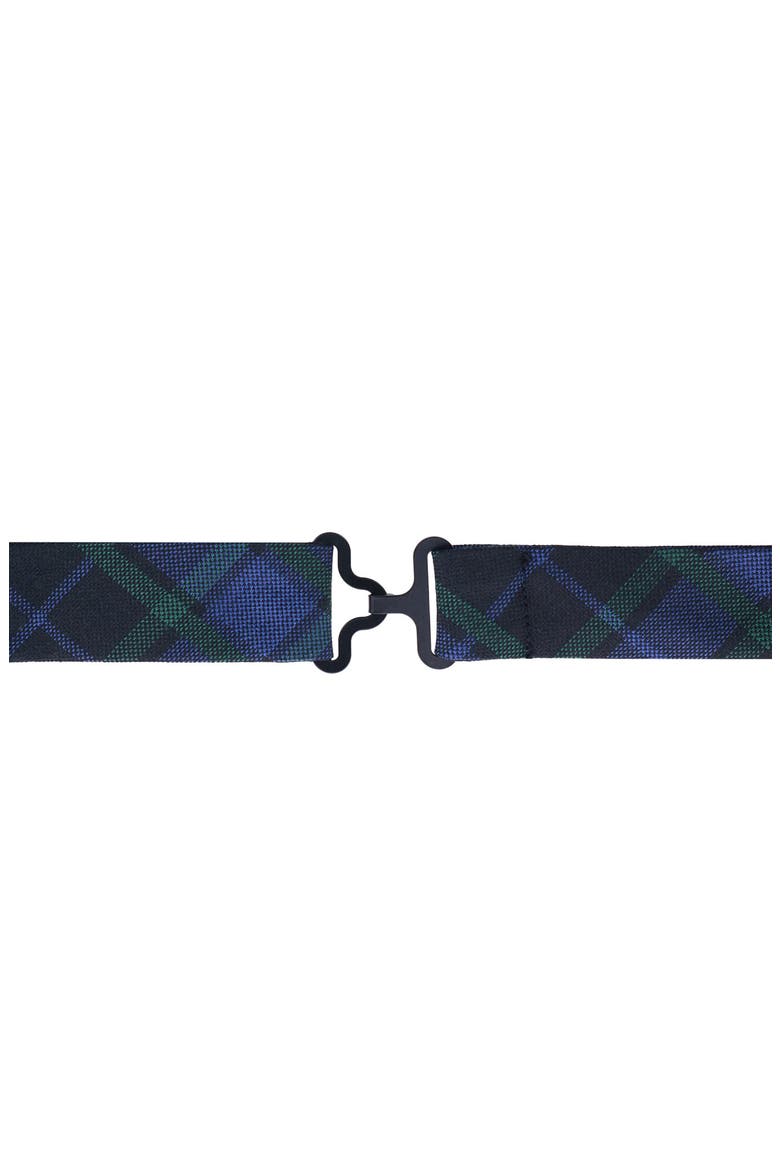 Ives Plaid Silk Bow Tie, Alternate, color, GREEN