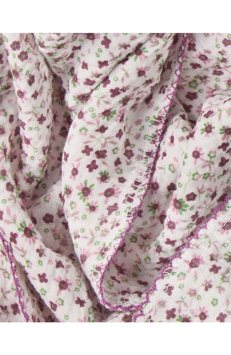 MiniMoi Luna Cotton Swaddle Blanket, Alternate, color, Winter White