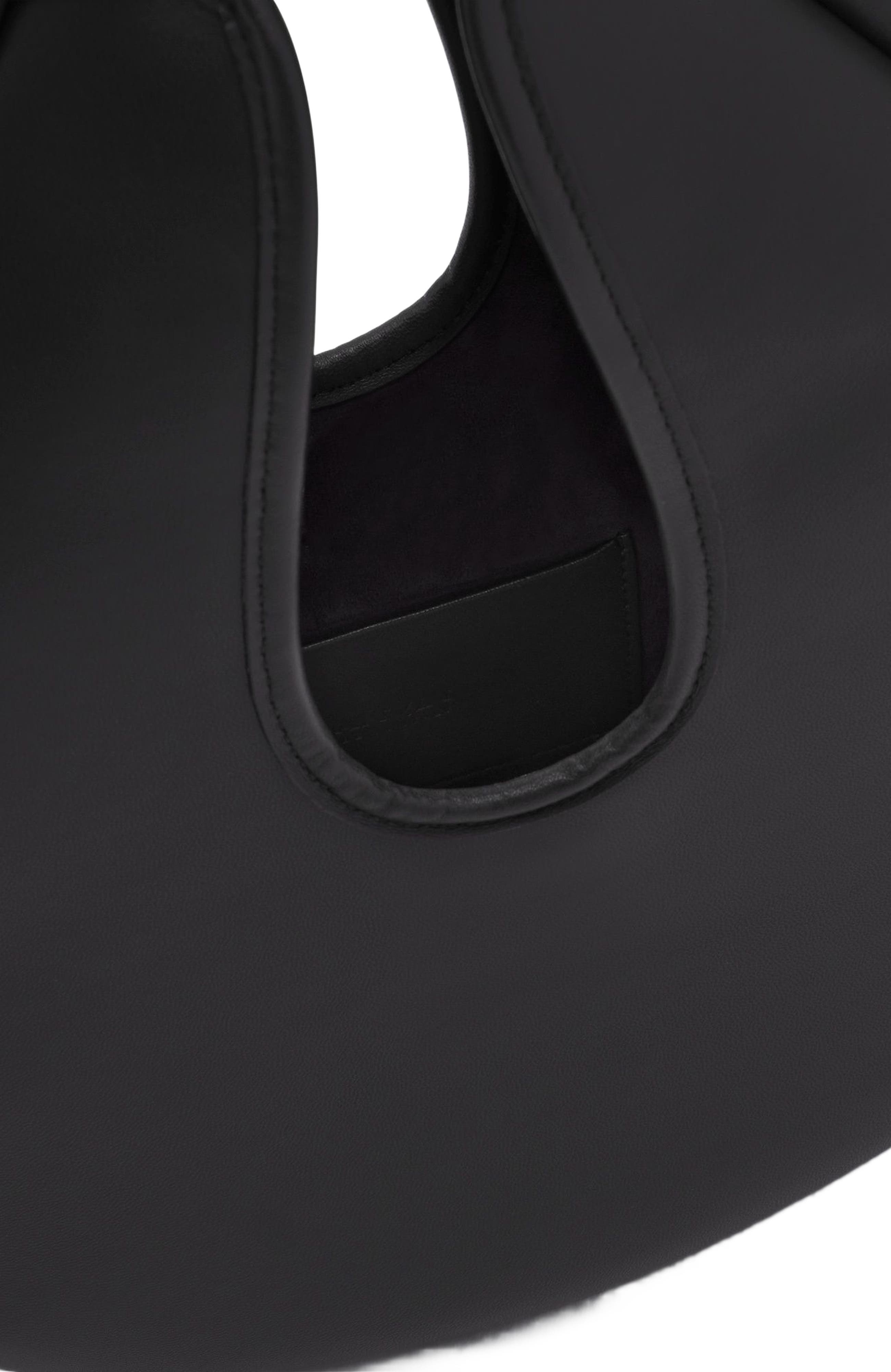 Lanvin Hobo Cymbal Leather Bag, Alternate, color, 