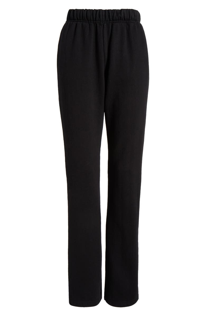 Good American Straight Leg Cotton Fleece Sweatpants, Alternate, color, 