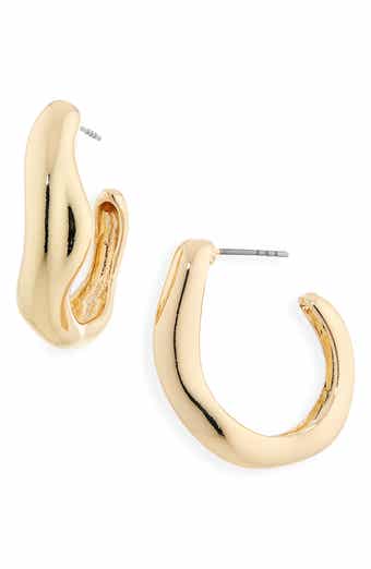 Molten Hoop Earrings