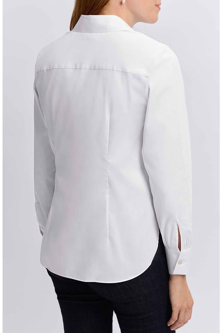 Sabine Side Tie Button-Up Shirt, Alternate, color, WHITE