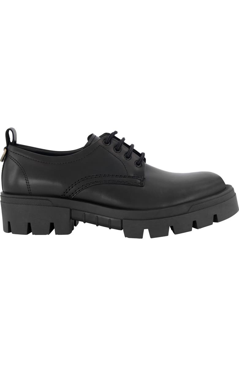 KARL LAGERFELD PARIS Plain Toe Derby, Alternate, color, Black