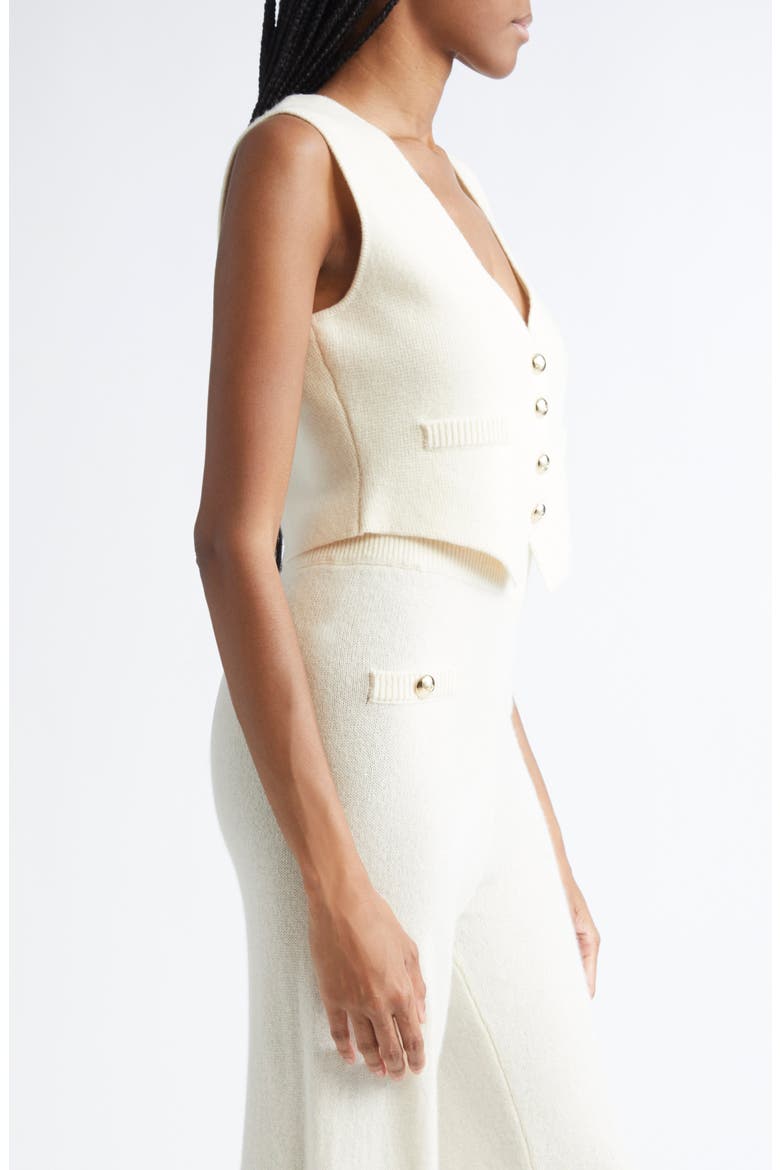 Mykah Cashmere Sweater Vest, Alternate, color, IVORY
