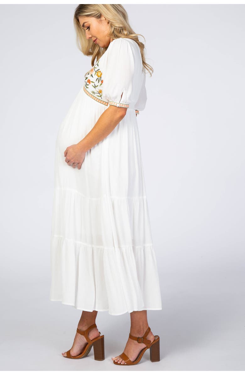 PinkBlush Floral Embroidered Midi Dress, Alternate, color,