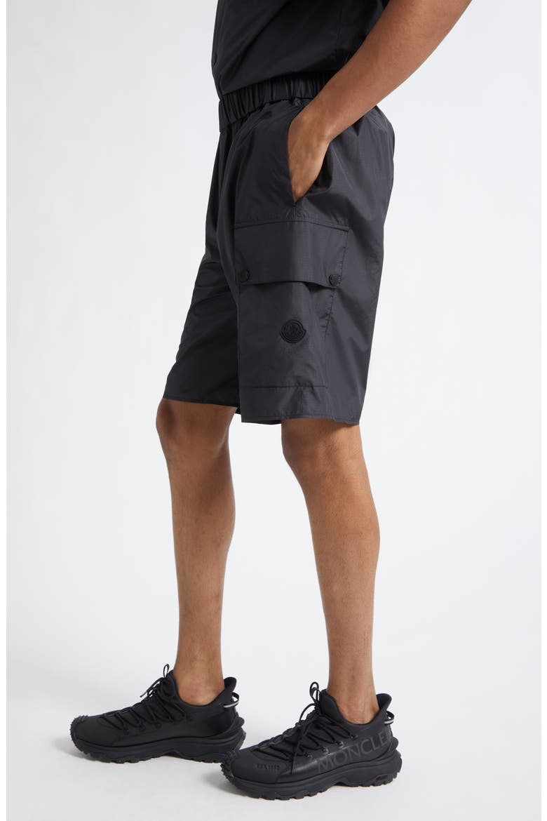 Ripstop Cargo Shorts, Alternate, color, BLACK