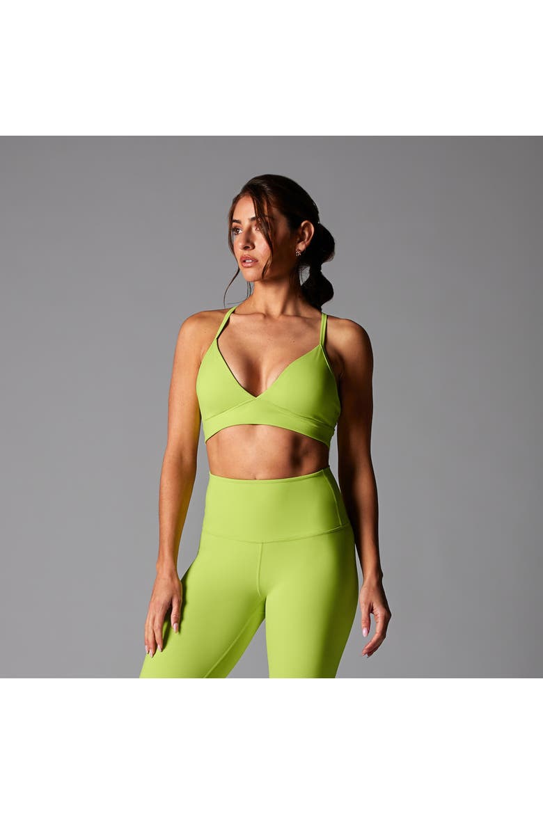 Adjustable Studio Bra, Alternate, color, LIME
