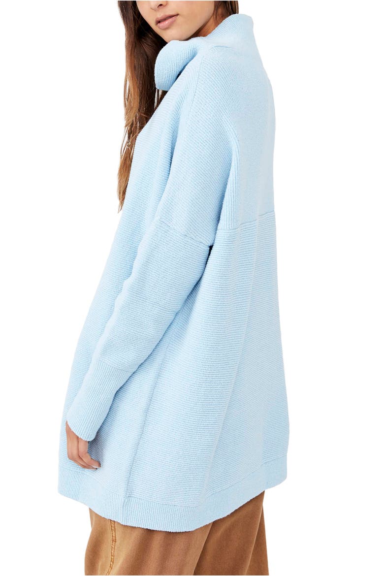 Ottoman Slouchy Tunic, Alternate, color, DREAM BLUE